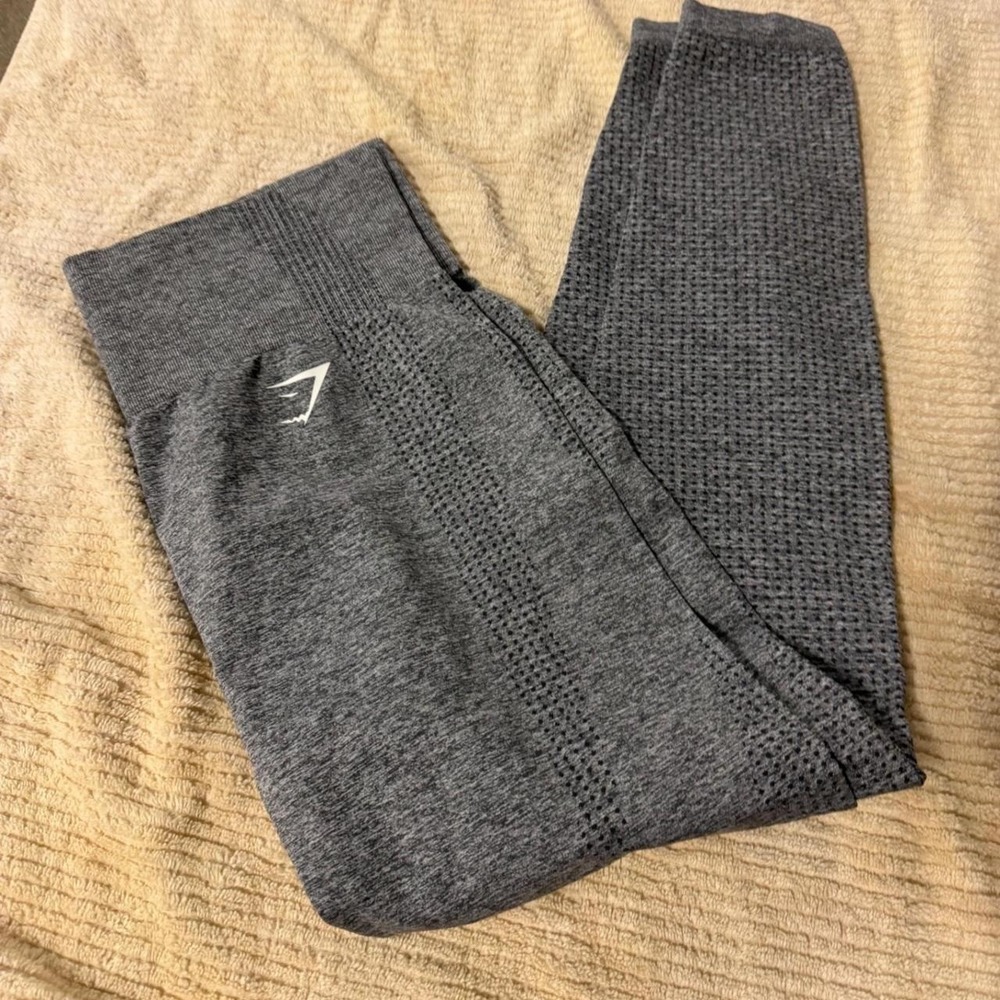 Gymshark Vital Seamless Leggings Charcoal Grey Marl High Waisted Activewear